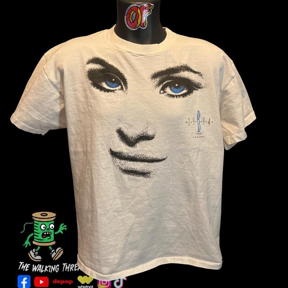 Barbra Streisand Art Portrait Band Tee 1994 The Concert Size XL